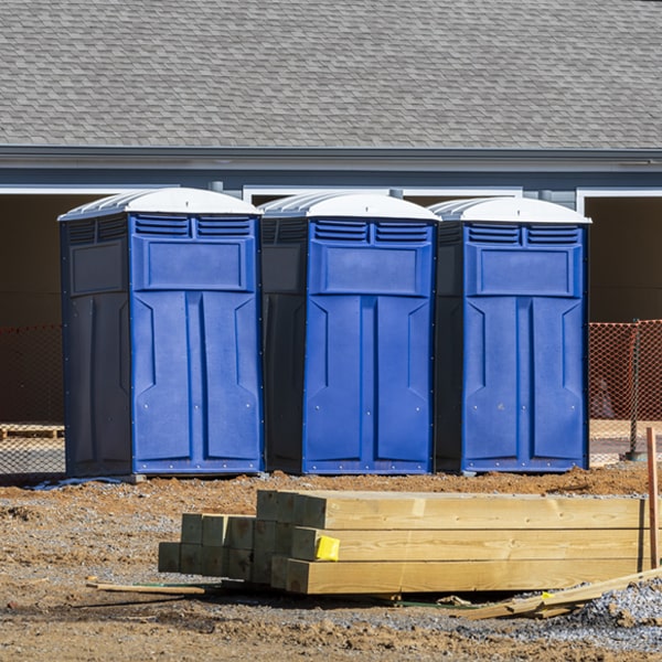 what is the expected delivery and pickup timeframe for the portable toilets in Homestead Iowa